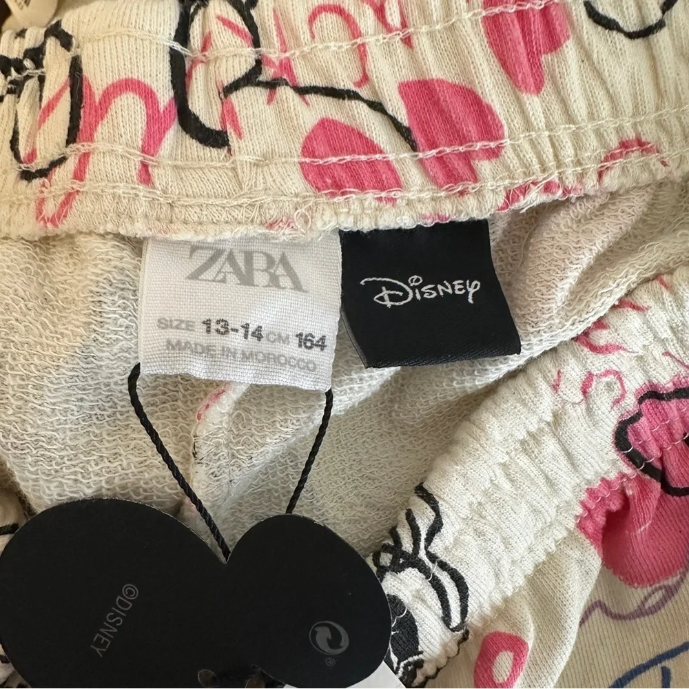 NWT Zara x Disney Kid’s Cream Shorts | Size 13-14